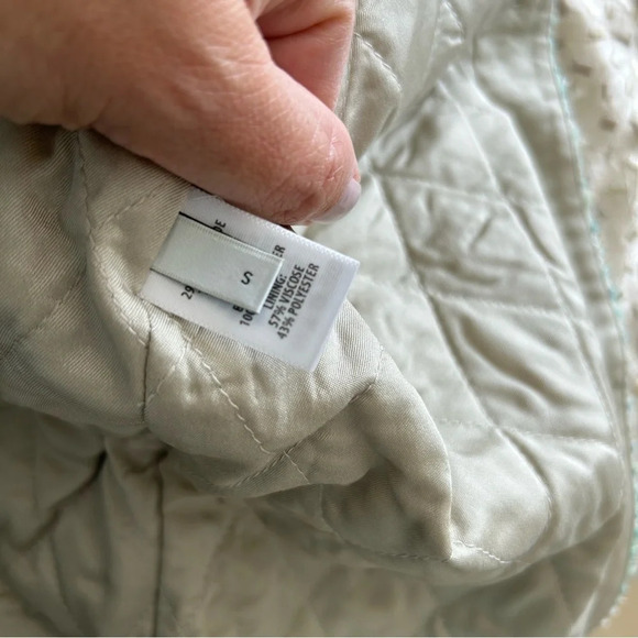 NWT $1695 St. John Eyelash Slub Tweed Knit Collar Quilted Jacket Shacket S - Picture 11 of 16